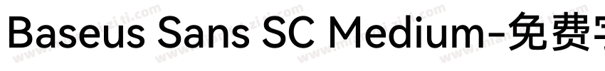 Baseus Sans SC Medium字体转换